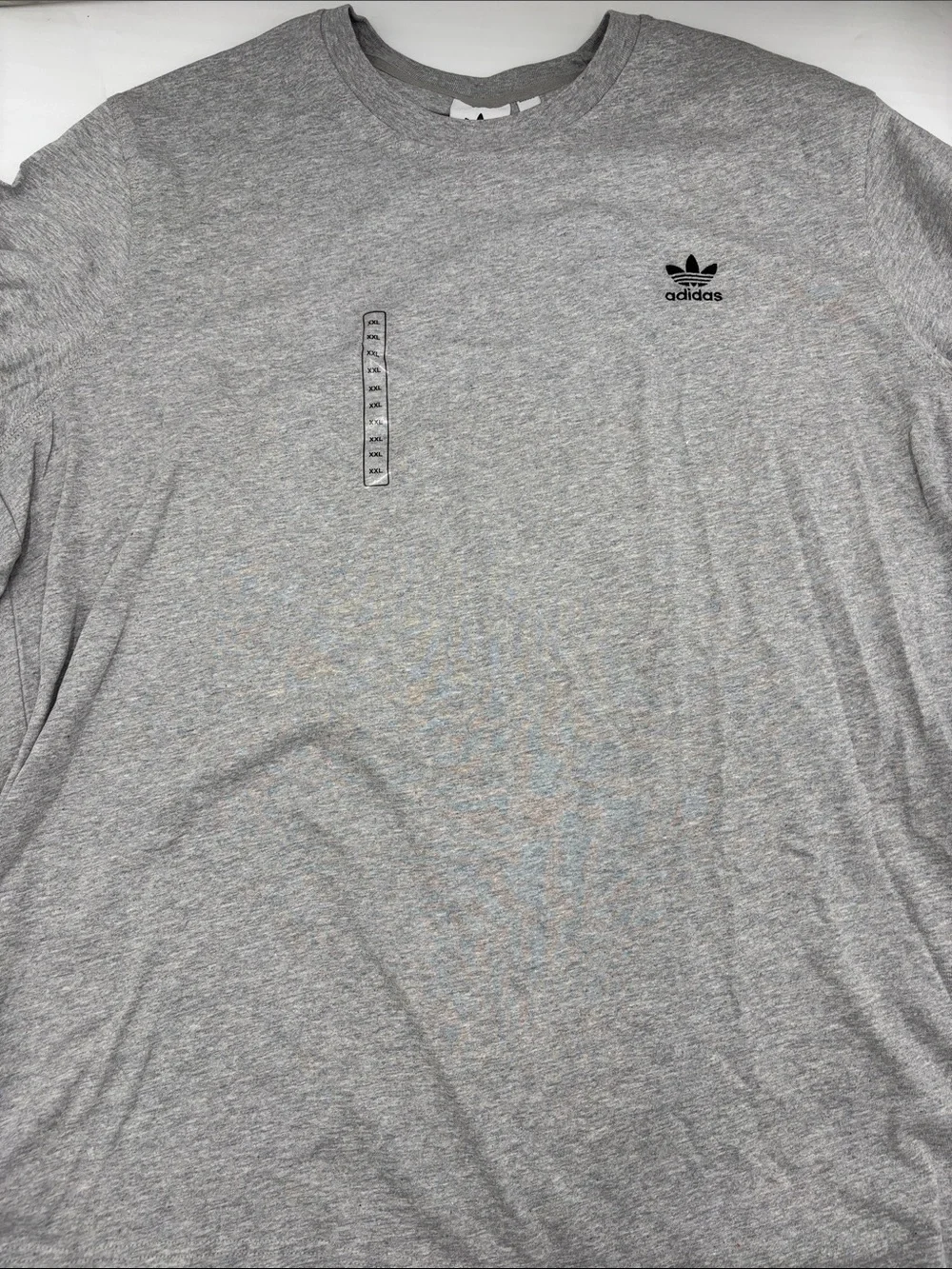 Adidas Trefoil Essentials Short Sleeve T-Shirt in Medium Grey Heather